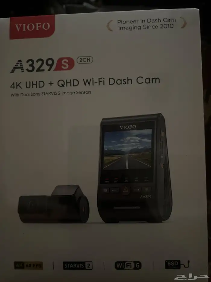 داش كام فيوفو VIOFO A229 pro 4K GPS امامية خلفية داخلية 0
