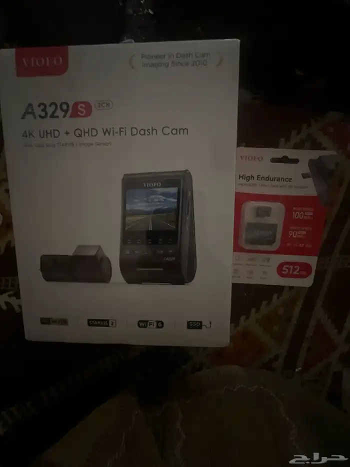 داش كام فيوفو VIOFO A229 pro 4K GPS امامية خلفية داخلية 1