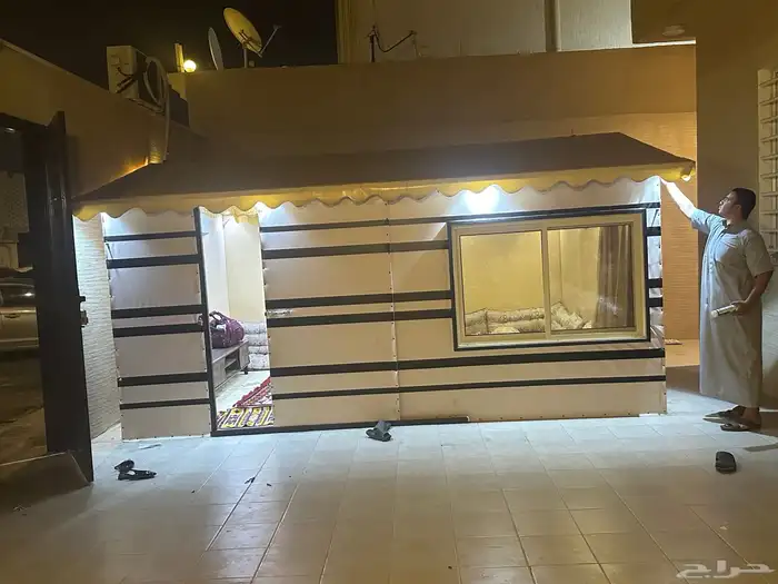 بيوت شعر مجالس عربية ثابتة متنقلة سهلة الفك والتركيب 16