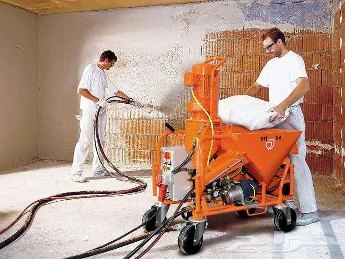 مكائن تليس و رش مواد اسمنتي ألمانية جديدة لم تستخدم 7