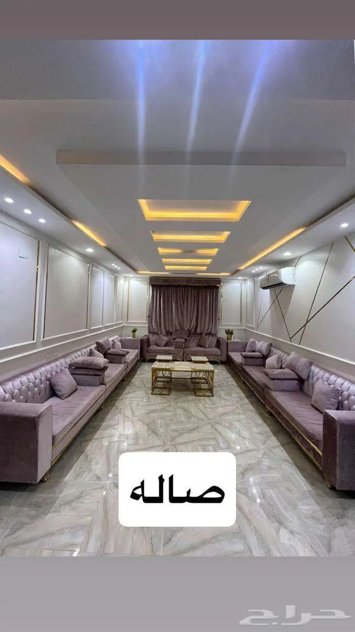 للايجار دور أرضي مؤثث بالكامل بحي طويق   مساحة واسعة 16