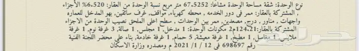 للبيع شقه جديدة مميزة مع مرفقاتها 19