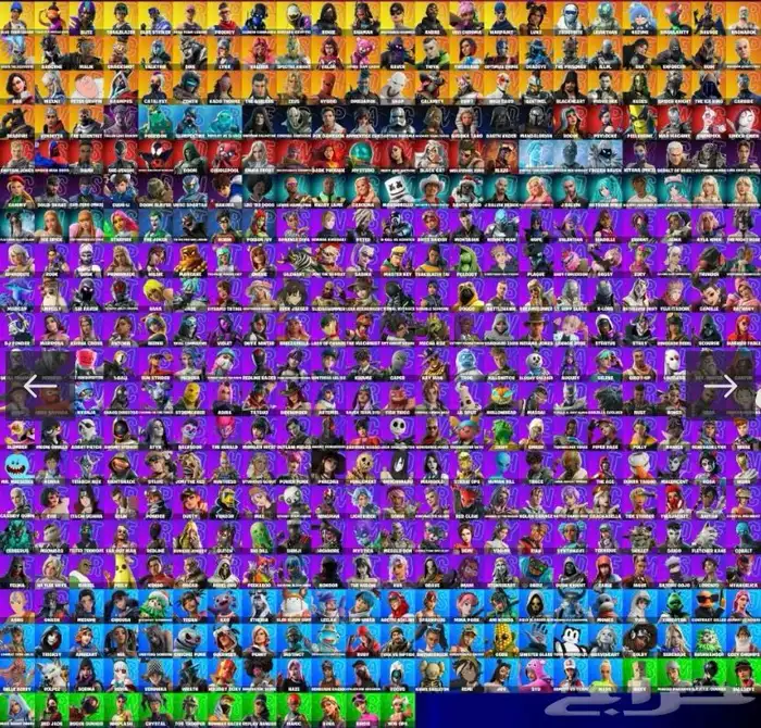 حساب فورت نايت 450 سكن 0