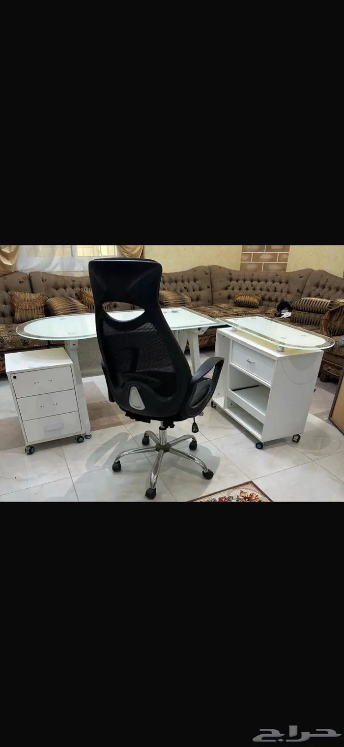 مكتب كامل مع كرسي متحرك 0