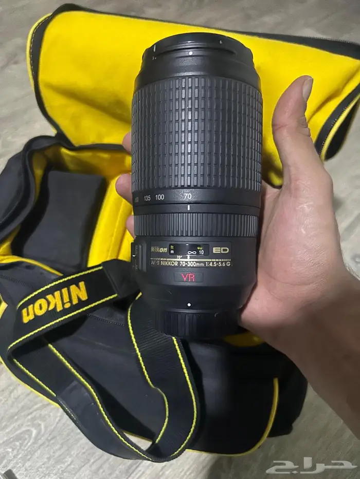 كاميرا نيكون d5100 مع عدسات والعدة كامله 1