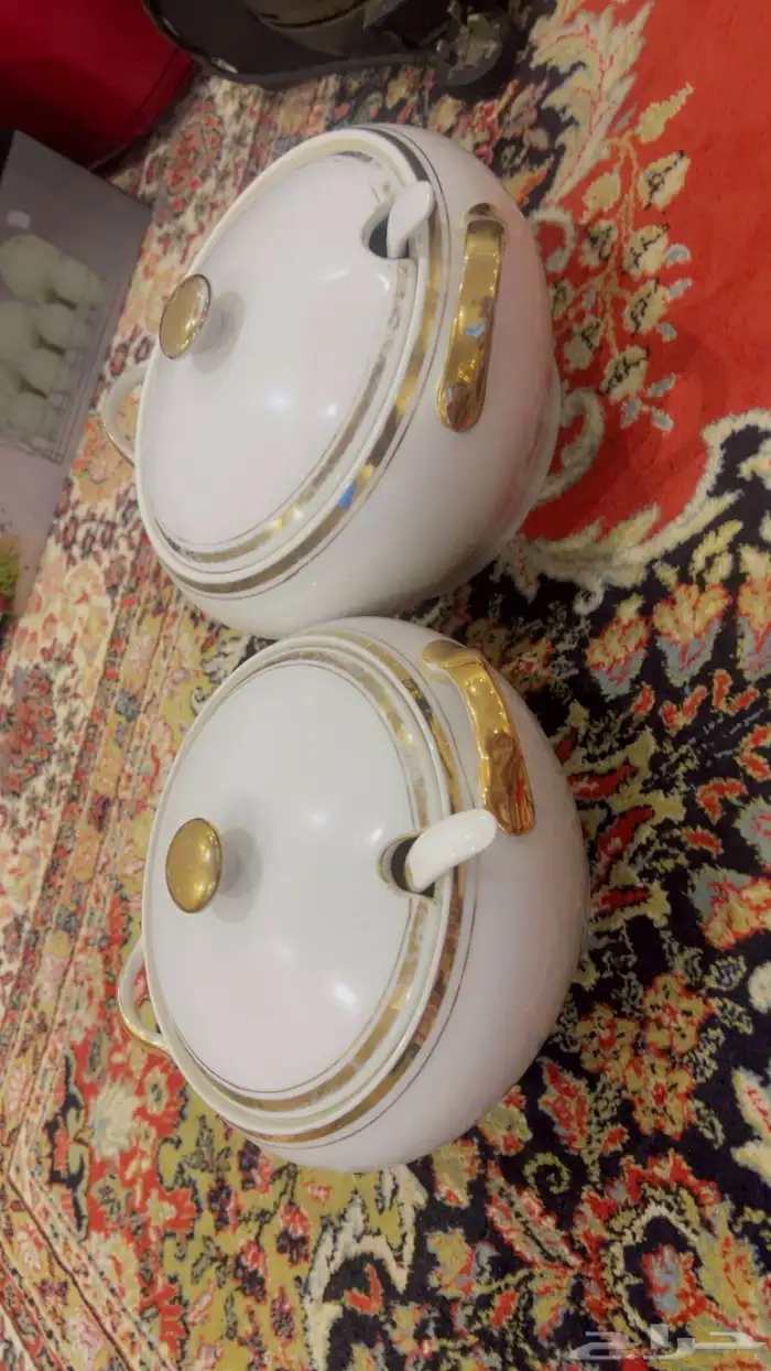 طقم صحن شوربة مقاسين   طقم علب بهارات 1