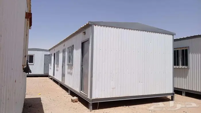 للبيع بركس غرفه جاهزه متنقلة كارافان 4في12 مقسوم ثلاث غرف 0