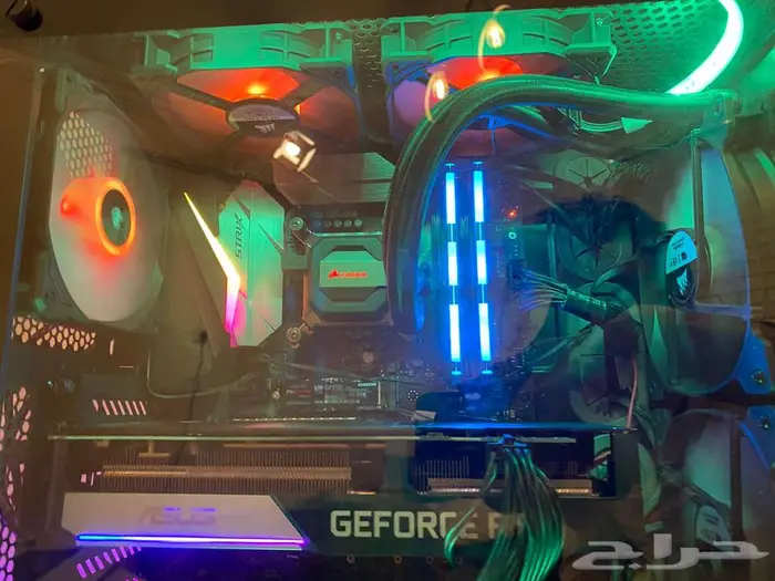 تجميعة PC العاب مستعملة مع معالج i7-7700K وكارت RTX 3060 Ti 1