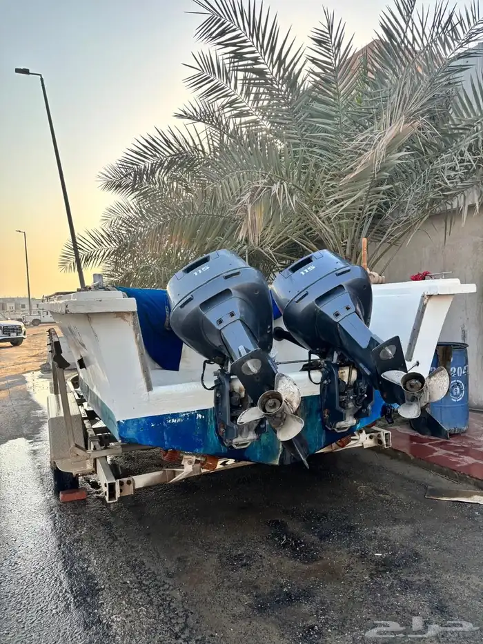 زورق و مكاين ياماها وتريله 7