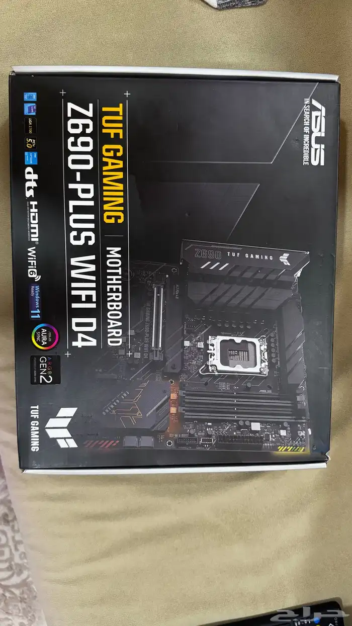 motherboard asus z690 with cpu intel i7 12700kf with 2 32gb 0