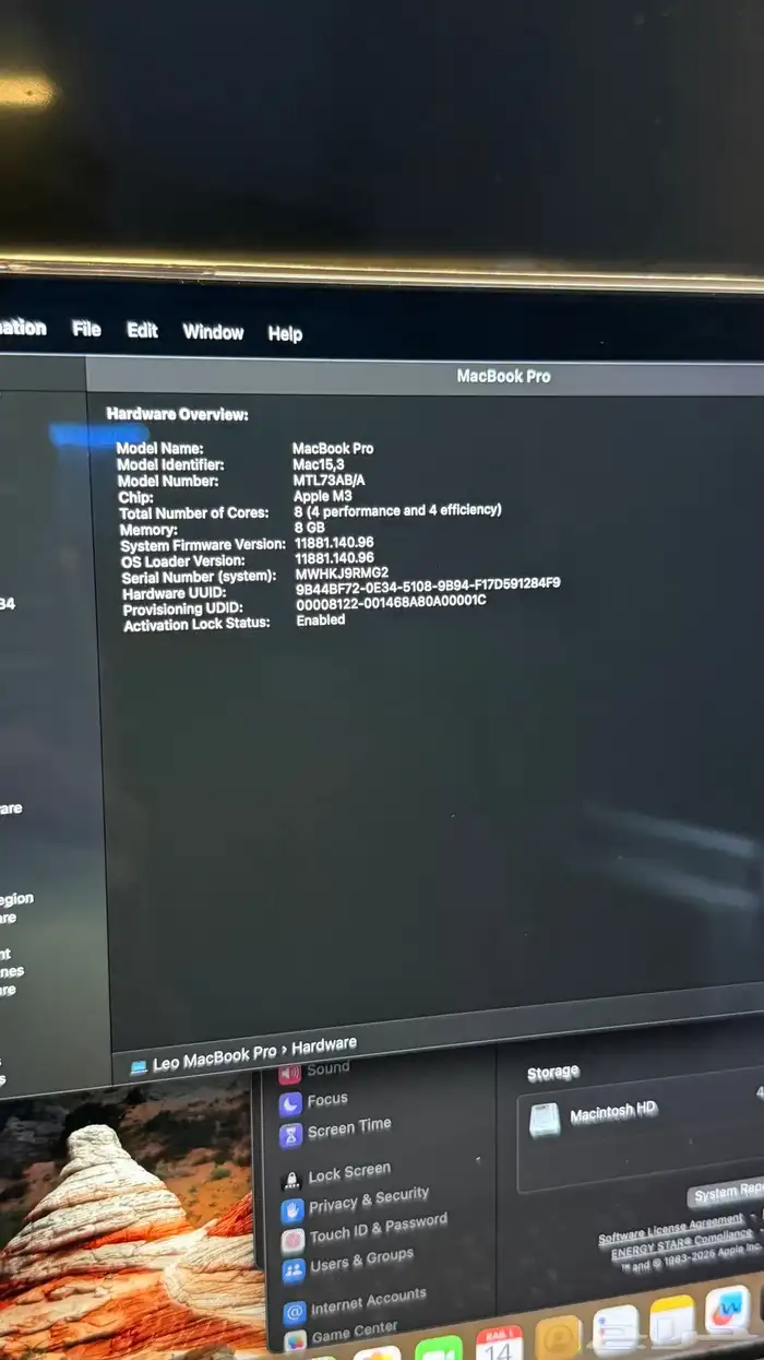 ماك بوك برو 512 MacBook Pro 4