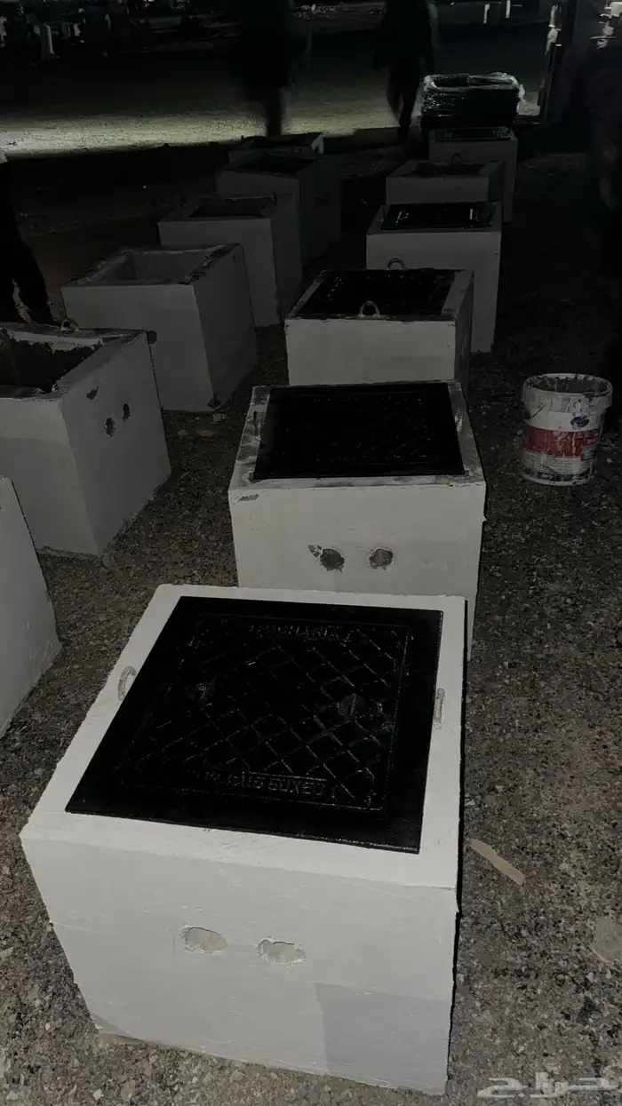 مناهيل و مصدات مواقف حواجز خرسانية زينة حدائق نيوجيرسي 69