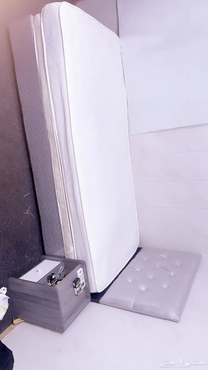سرير و مرتبة نفر. مع طوله ليسه جديد نظيف 1