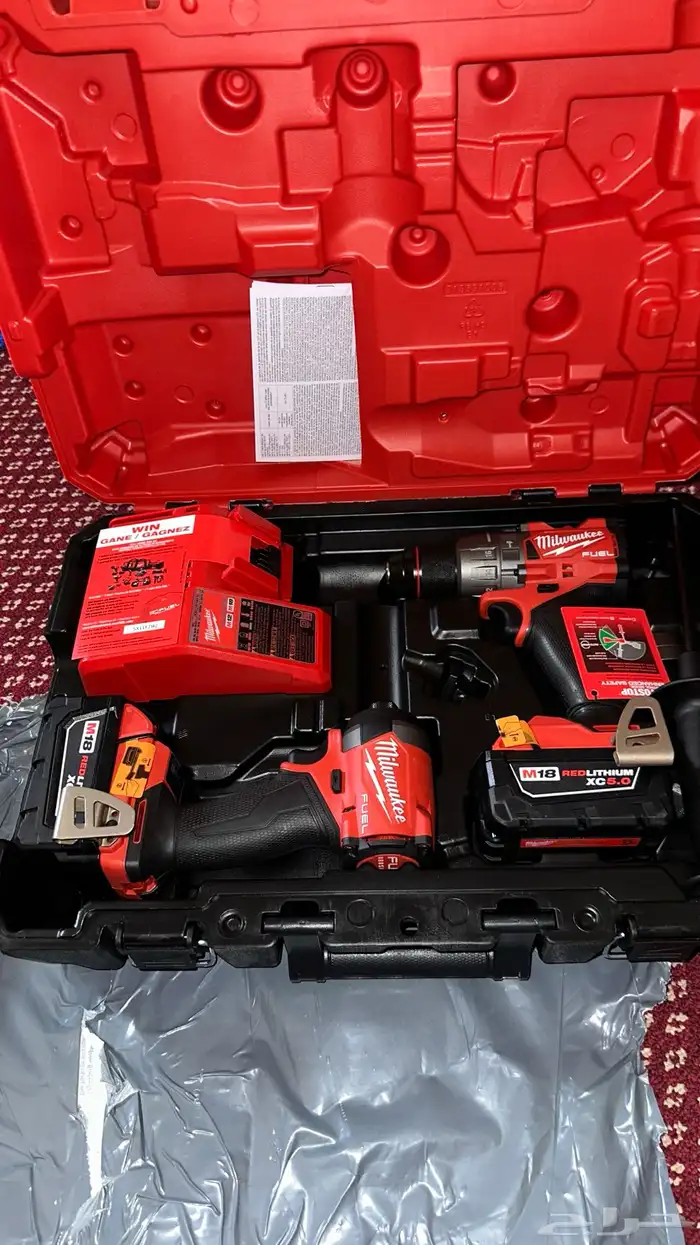 دريل وامباكت طقم كامل ملواكي Milwaukee 2