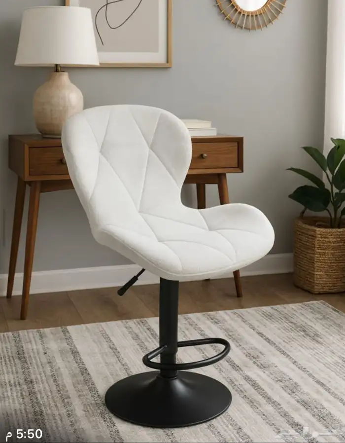 كراسي بار او مطبخ مرتفعه مديلات حديثة خامات فخمة وتس فقط 83