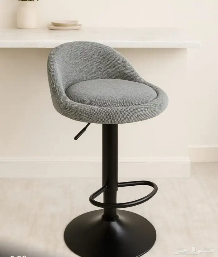 كراسي بار او مطبخ مرتفعه مديلات حديثة خامات فخمة وتس فقط 90