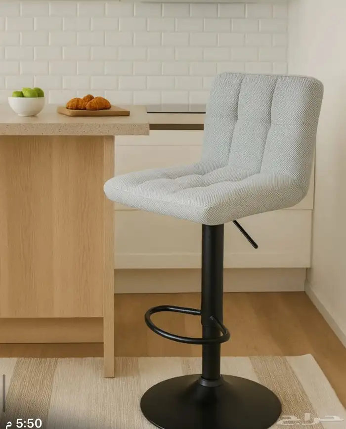 كراسي بار او مطبخ مرتفعه مديلات حديثة خامات فخمة وتس فقط 77