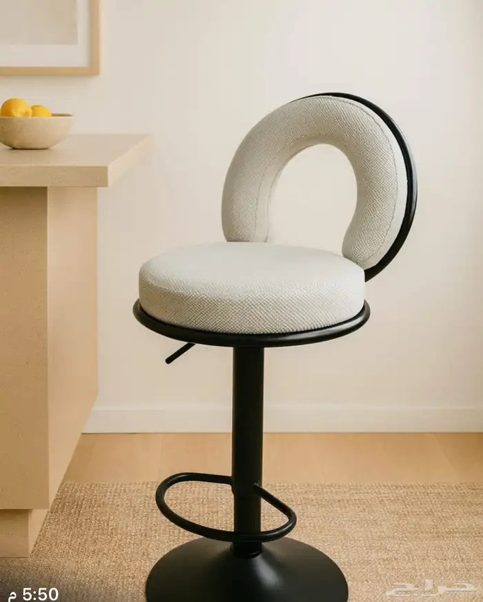 كراسي بار او مطبخ مرتفعه مديلات حديثة خامات فخمة وتس فقط 95