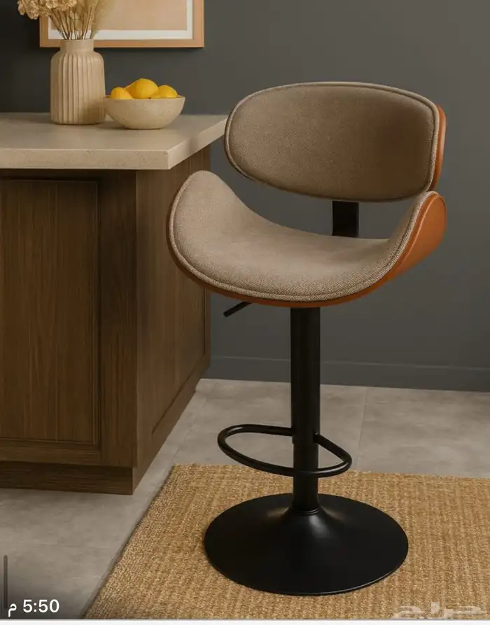 كراسي بار او مطبخ مرتفعه مديلات حديثة خامات فخمة وتس فقط 79