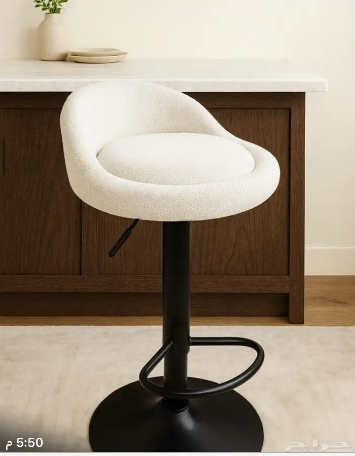 كراسي بار او مطبخ مرتفعه مديلات حديثة خامات فخمة وتس فقط 91