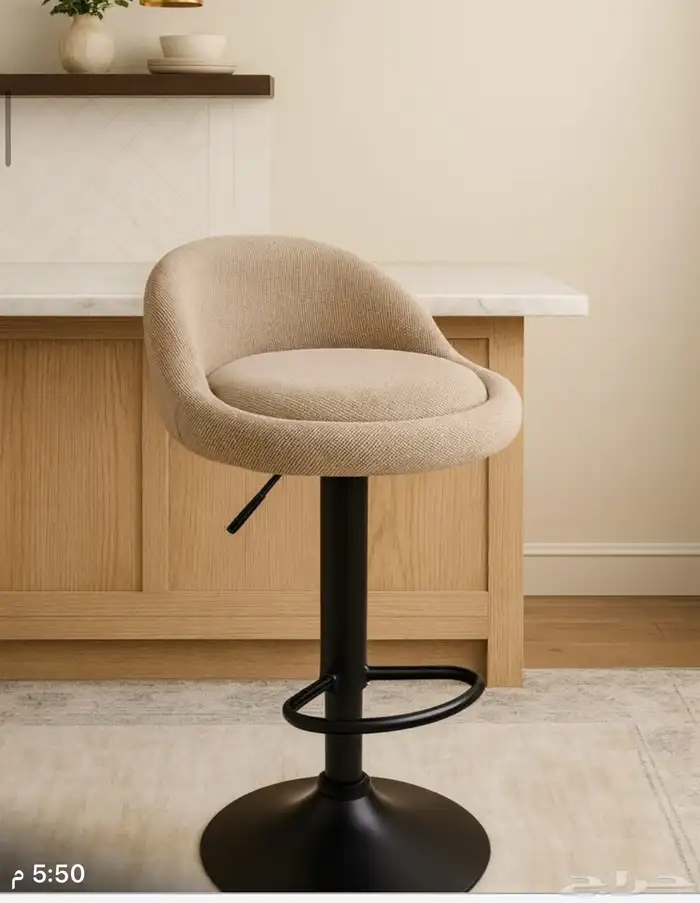 كراسي بار او مطبخ مرتفعه مديلات حديثة خامات فخمة وتس فقط 89