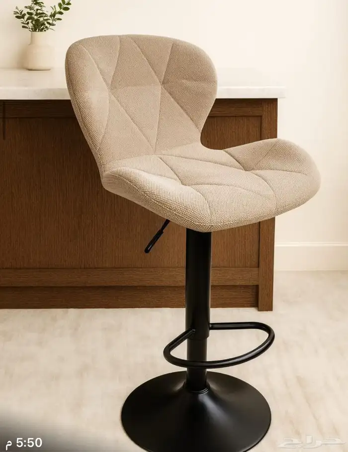 كراسي بار او مطبخ مرتفعه مديلات حديثة خامات فخمة وتس فقط 88