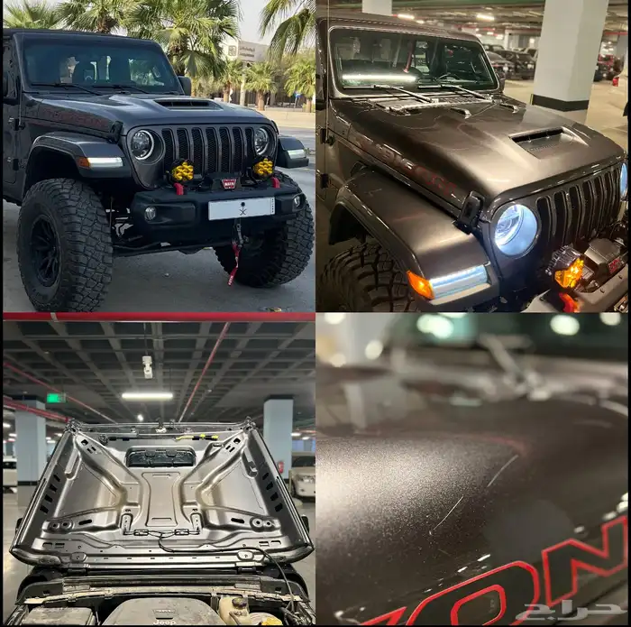 قطع وكاله رانجلر JL - كبوت mojave مطابق لشكل 392 4