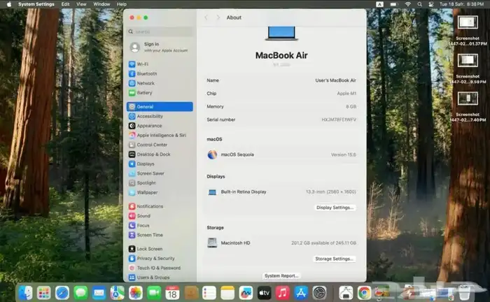 لاب توب ابل Macbook Air M1 نضيف مرا 5