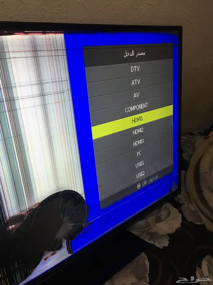 شاشات تلفزيون مكسورة 19