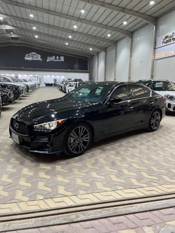 انفنيتي Q50s سعودي فل بلاك ايدشن 2022 1