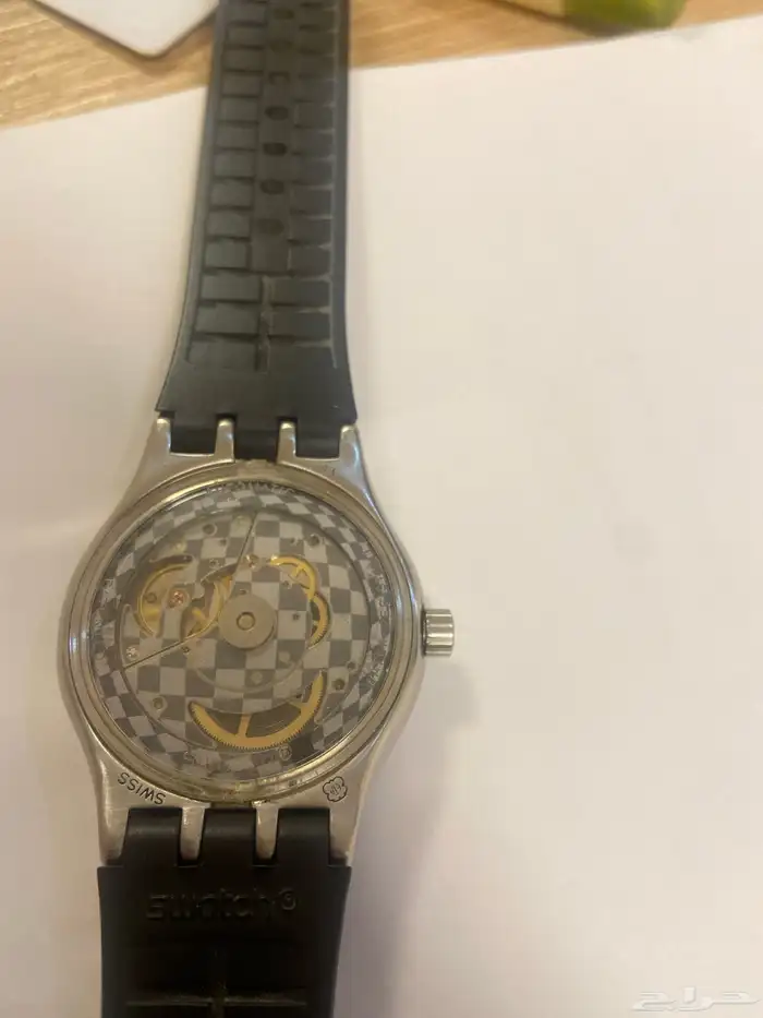 سواتش سويسري اتوماتيكي سوداء Swatch Automatic Swiss made 5