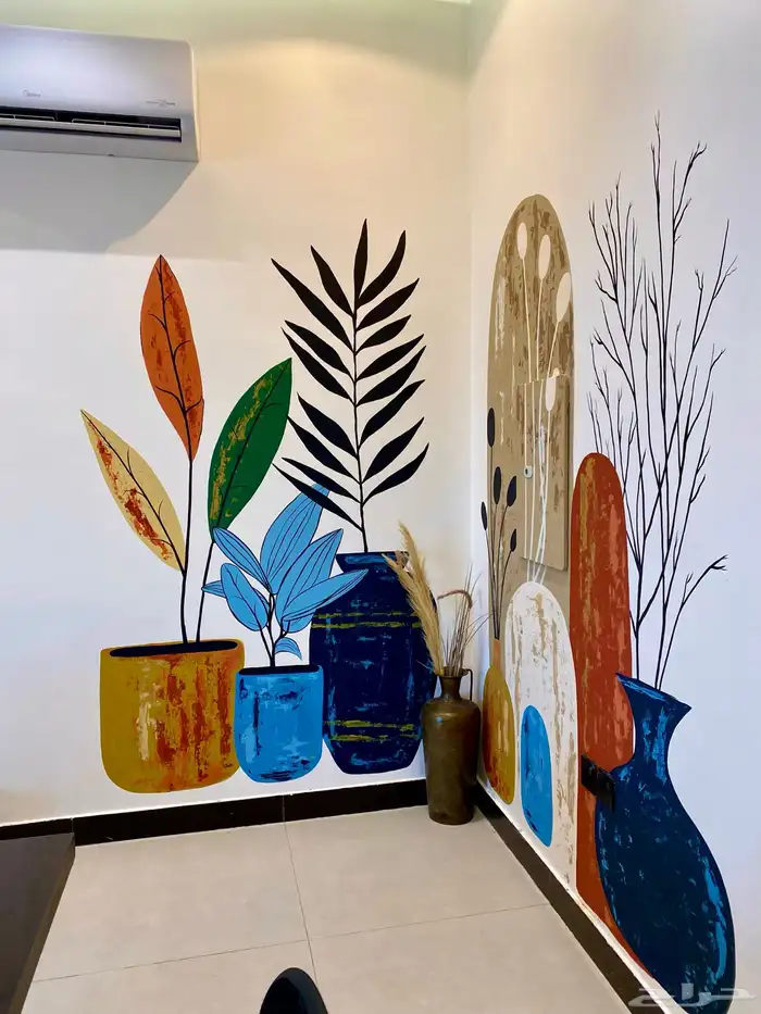 ديكورات رسم لوحات جداريات 1