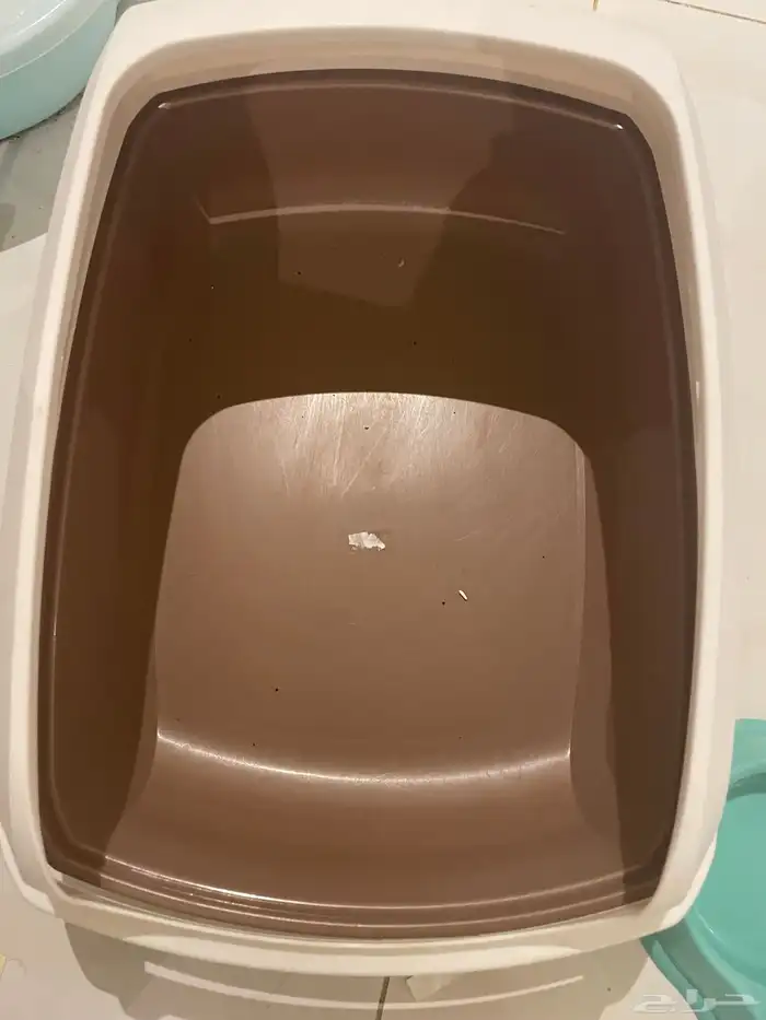 ليتر بوكس قطط وصحن اكل 0