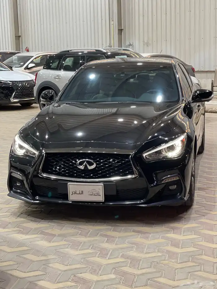 انفنيتي Q50s سعودي فل بلاك ايدشن 2022 3
