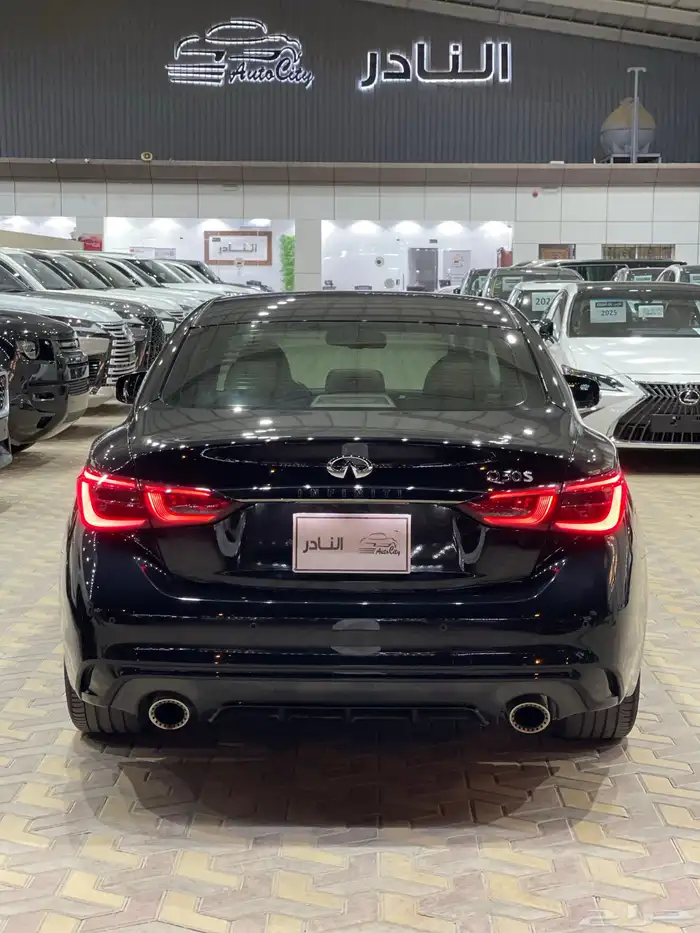 انفنيتي Q50s سعودي فل بلاك ايدشن 2022 5