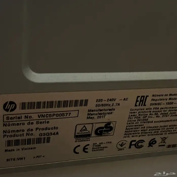 طابعه hp ليزر ابيض واسود 1
