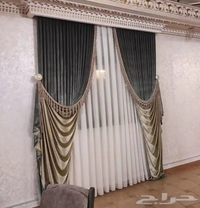 ستائر فاخرة للمجالس والديكور العصري 4
