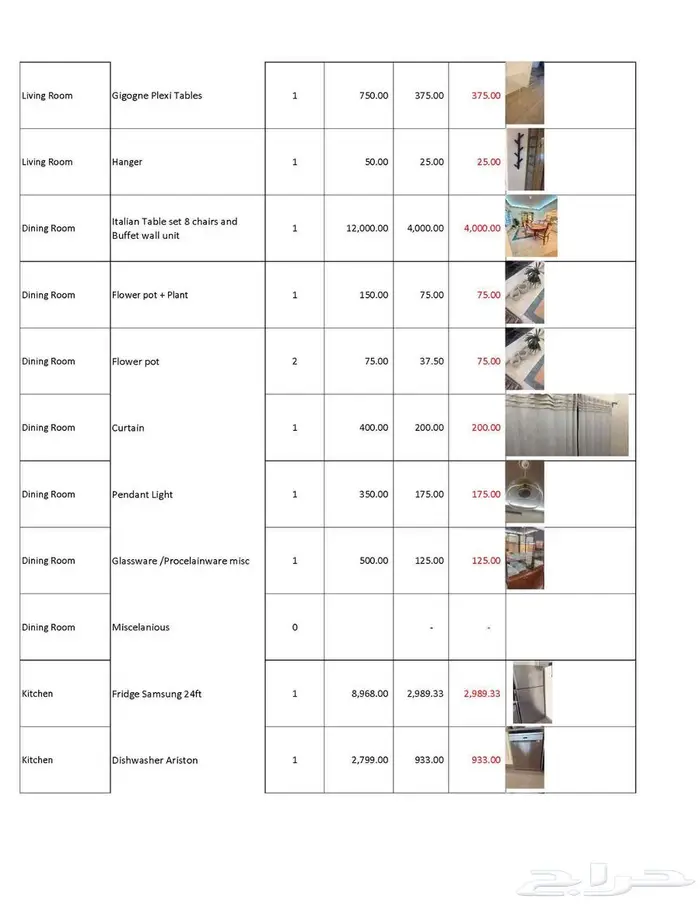 Villa furniture for sale أثاث فيلا للبيع 2