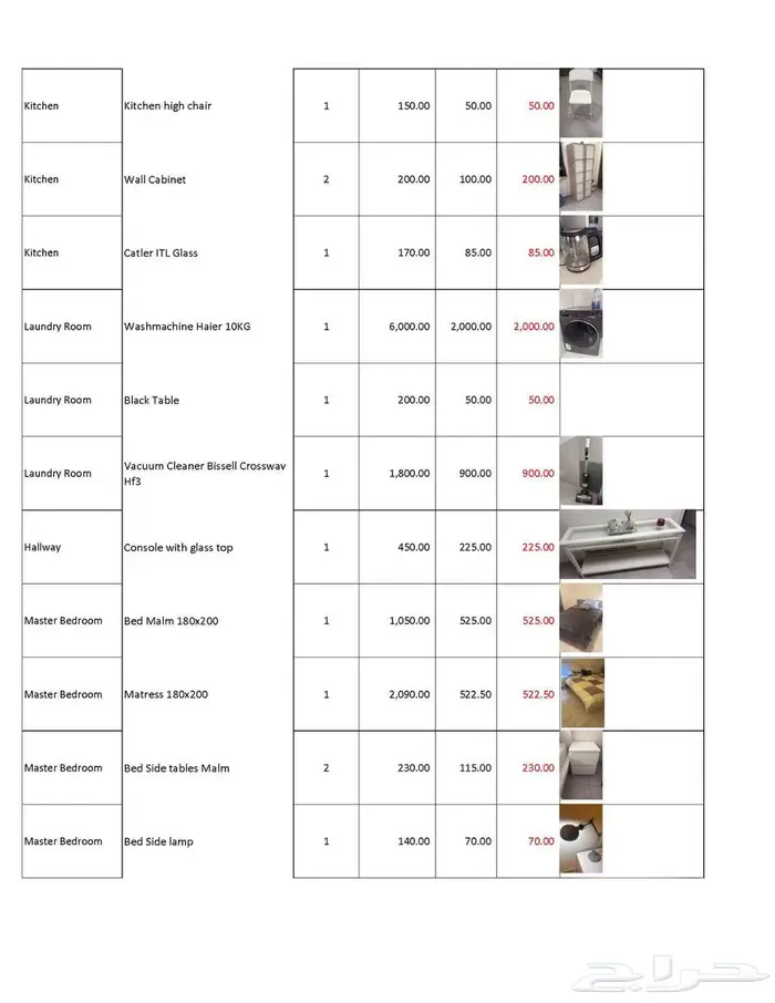 Villa furniture for sale أثاث فيلا للبيع 4