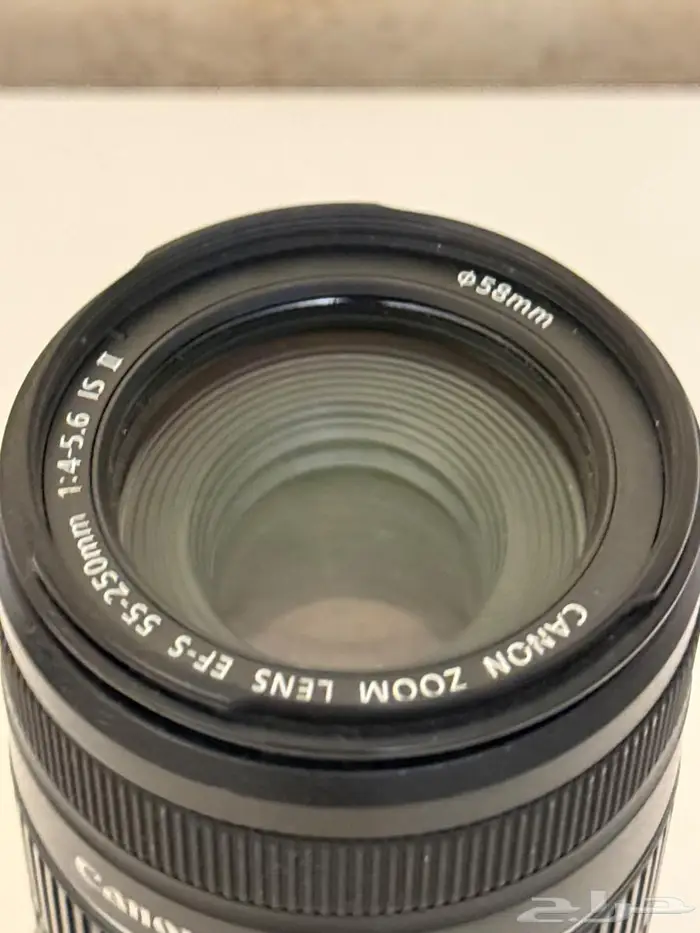 عدسة كانون   عدسة كانون 55-250mm   عدسة نظيفه 1