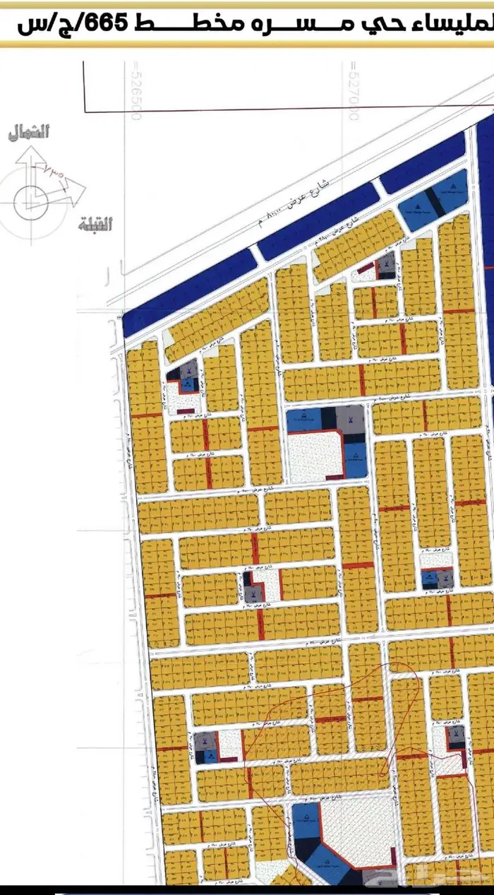مخططات المليساء جنوب جده المساحة 900متر شارع 25م 0