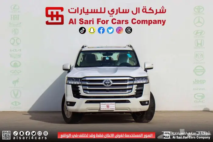 تويوتا لاند كروزر GXR L2 2025 اقساط بنوك وشركات 0