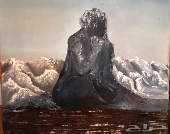 لوحات مرسومة باليد للفنانه التشكيله امل بالالوان زيتيه 4