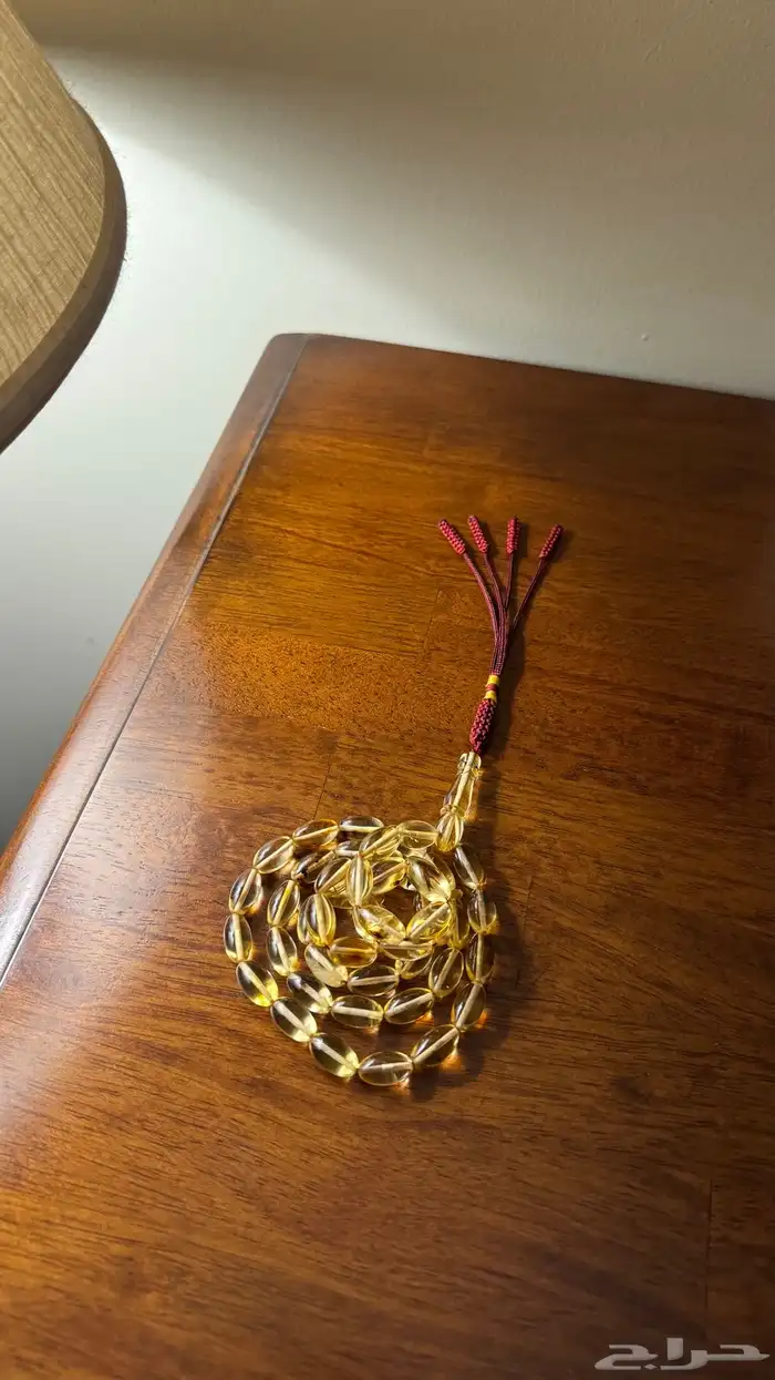 مسباح كهرمان شفاف شوائب ( تم البيع ) 1