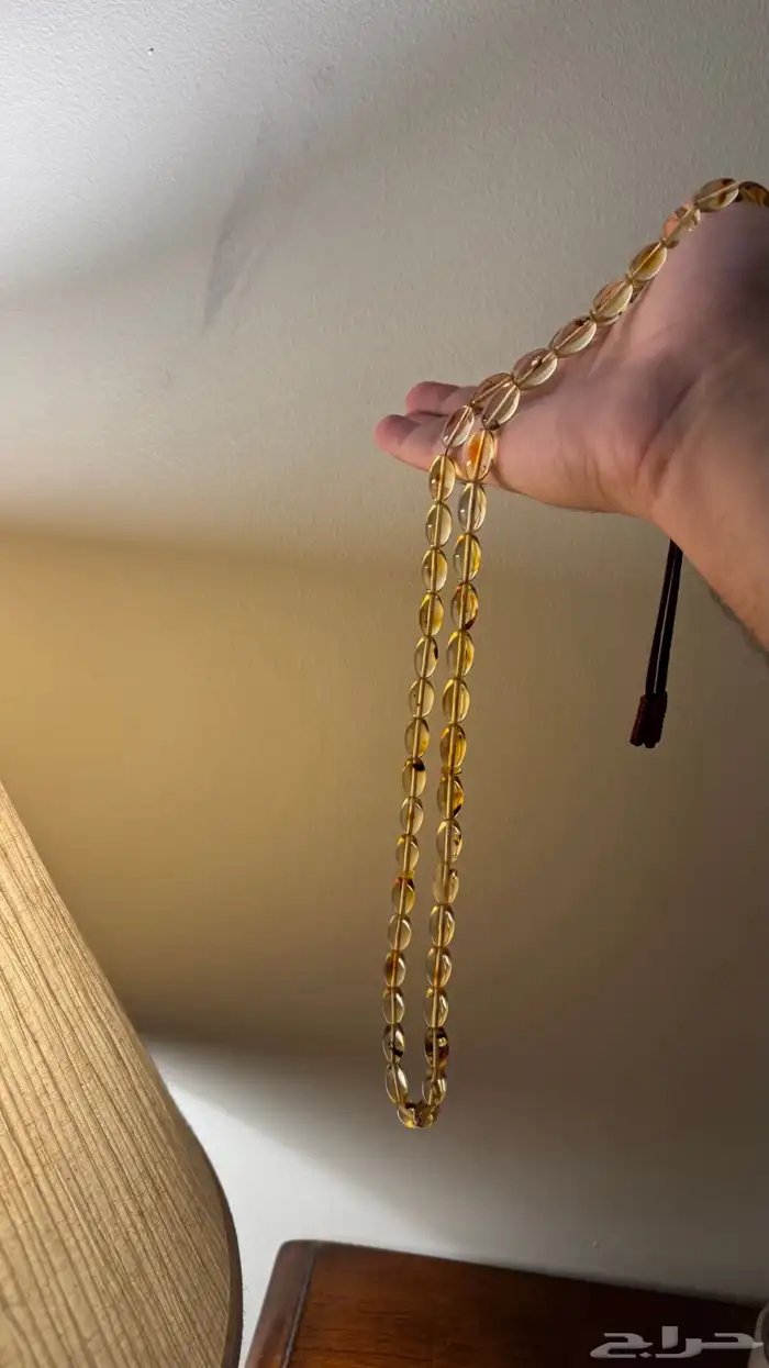 مسباح كهرمان شفاف شوائب ( تم البيع ) 3