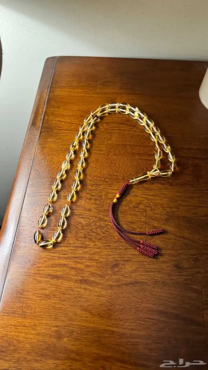 مسباح كهرمان شفاف شوائب ( تم البيع ) 2