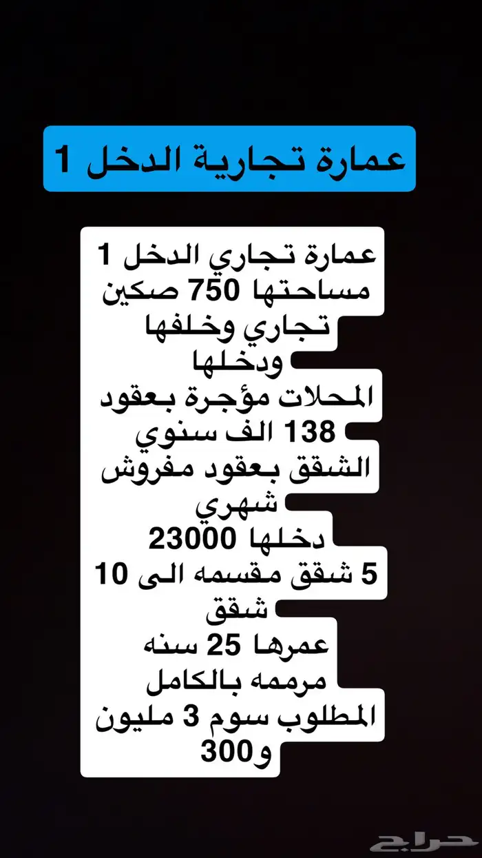 شقة حي اليرموك ومعها فيلا وعمارة تجاري الدخل1 وفيلا بالاسكان 4