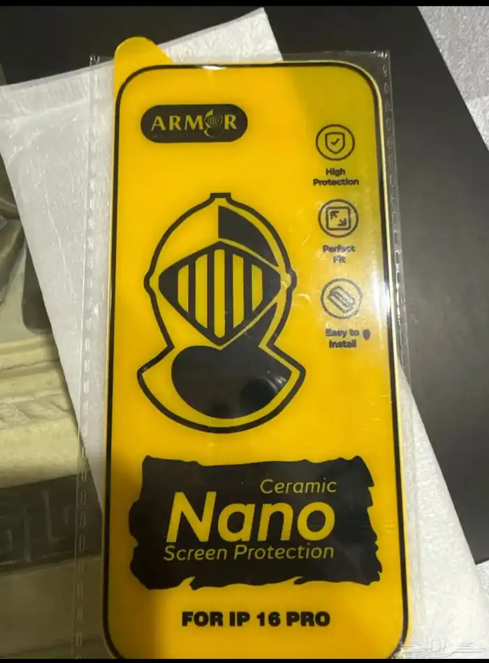 بيع حماية نونو سراميك ايفون 16 برو وحماية عادية 0