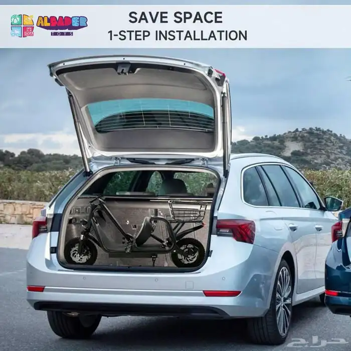 سكوتر كهربائي بتصميم مع سلة خلفية بقوة 500 واط - سكوتر 4