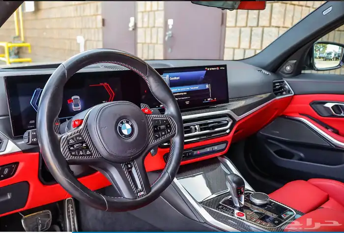 بي ام دبيلو M3 2023 داخليه احمر بسسعررر مميز 6